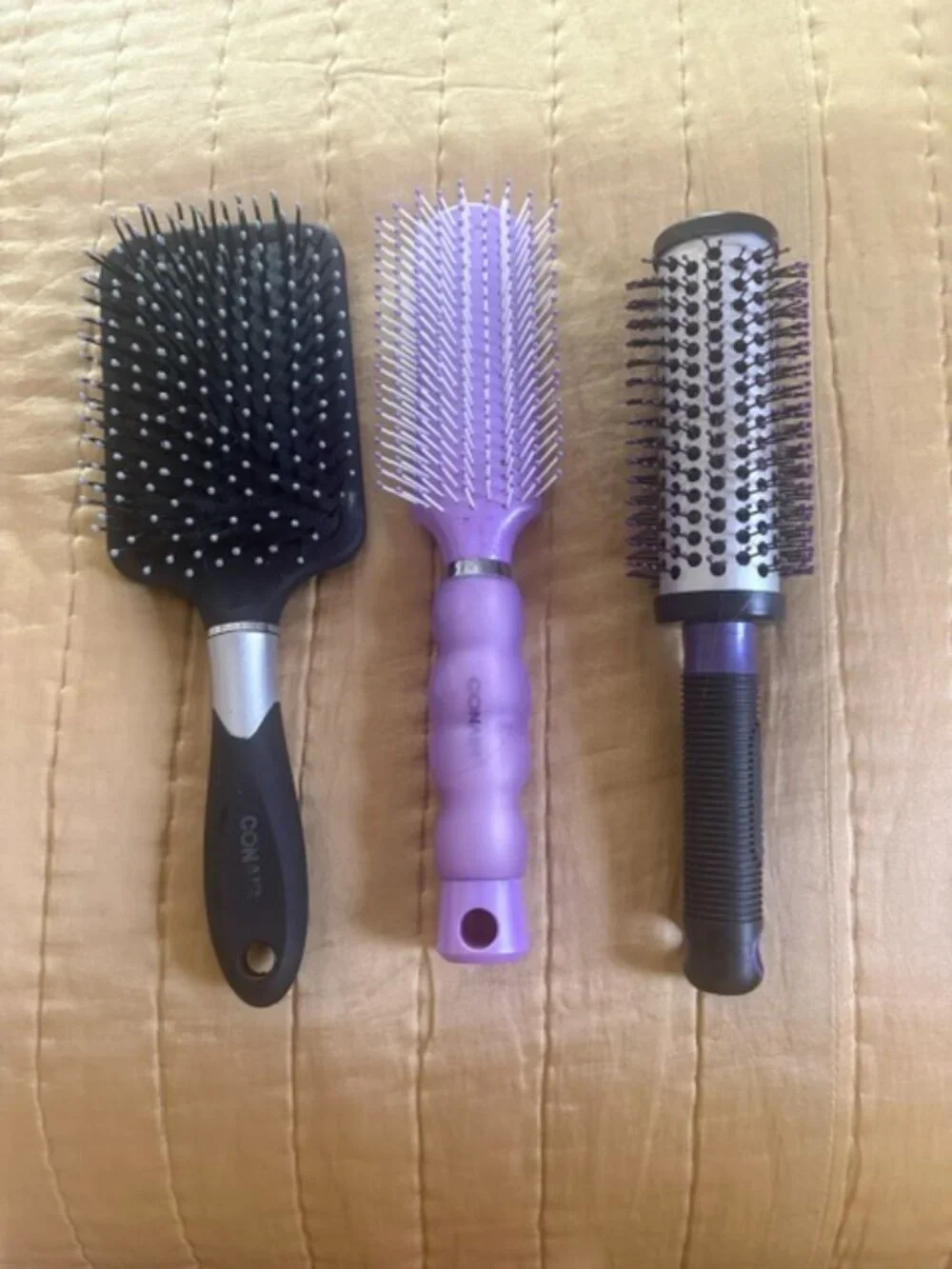 3 Conair Hair Brushes